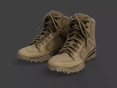 Tactical Boots  Low-poly 3D model