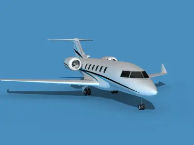 Bombardier CL-604 Challenger V02 3D model