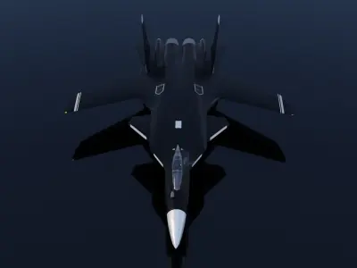 Sukhoi SU-47 Berkut Low-poly 3D model