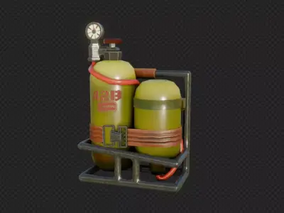  Fortnite Last Gasp Backpack 3D model