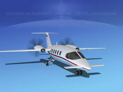 Piaggio Avanti P180 V05 3D model