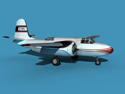 Douglas A-20G Havoc Civil Version V01 3D model