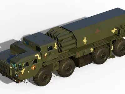 MLRS Vilkha 3D model