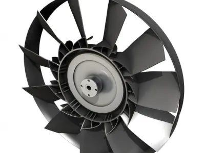 Engine cooling fan 2 3D model