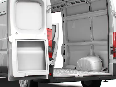 Citroen Jumper Van L3H2 HQ Interior 2023 3D model