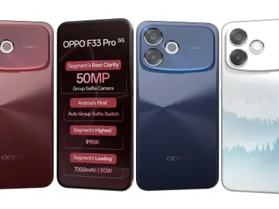 Oppo F33 Pro 5G All Colors 3D model
