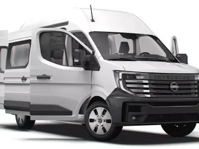 Nissan Interstar L2H3 CrewCab Van HQ Interior 2024 3D model