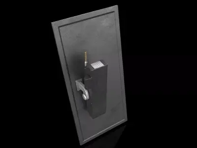 Sci-fi Wall Monitor PBR 3D model