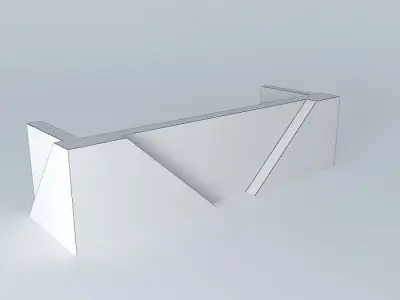 Reception table Free 3D model