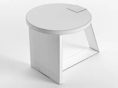 Anello Side Table Free 3D model