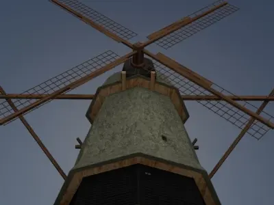 Old Dutch Mill 3D model