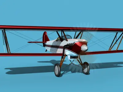 Travelair 2000 V07 3D model