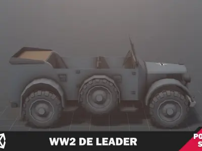 WW2 DE Leader Low-poly 3D model