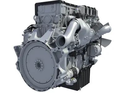 Detroit Truck Engine 3D model