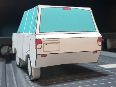 Little SUV Free low-poly 3D model