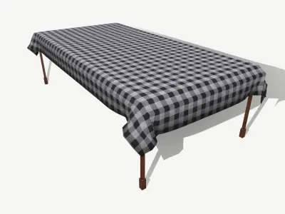 Dining Table and Chairs Free low-poly 3D model