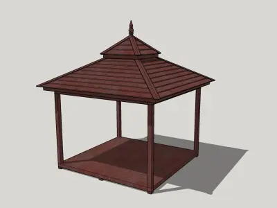 Hip Roof Pavilion Free 3D model