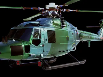 Westland Lynx Helicopter 3D model