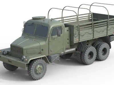 5 Military Vehicles Collection v38 Low-poly 3D model