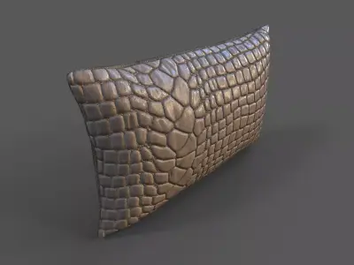 Cushion furniture Low-poly 3D model