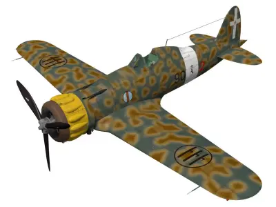 macchi mc200 saetta 3D model