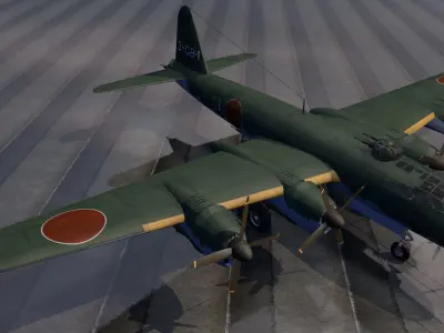 Nakajima G8N1 Renzan - aka Rita 3D model