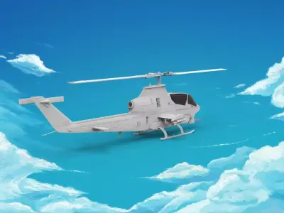 Bell AH-1Z Viper 3D print model