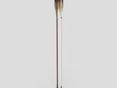 Wooden Arrow 3 Low-poly 3D model