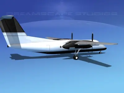 Dehaviland DHC-8 100 Executive Charter 3D model