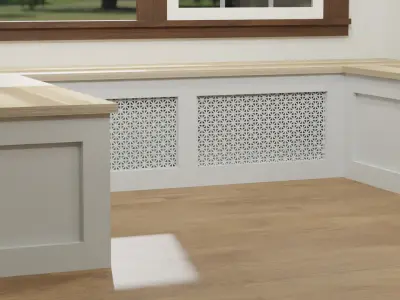 Boyer Breakfast Nook Bench with Storage by Path Design Free 3D model