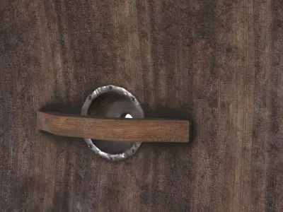 Targe viking shield Low-poly 3D model