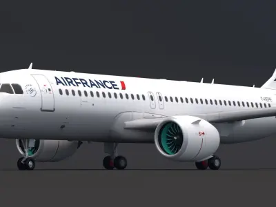 Air France A320 3D model
