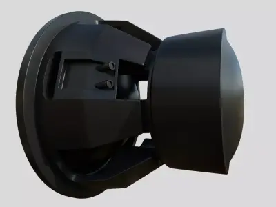 Car Audio System Speaker and Box HighPoly 3D model