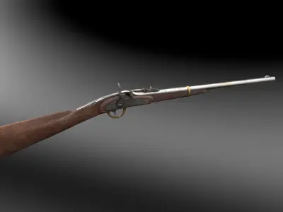 Merrill Model 1863 Low-poly 3D model