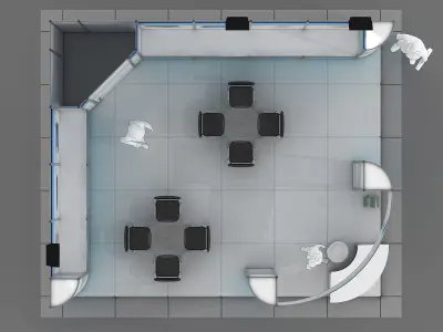Exhibition Stand - ST0061 3D model