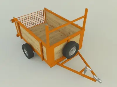 car trailer 99 3D model