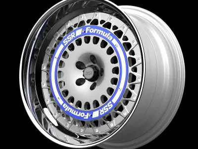 SSR formula aero mesh wheel 3D model