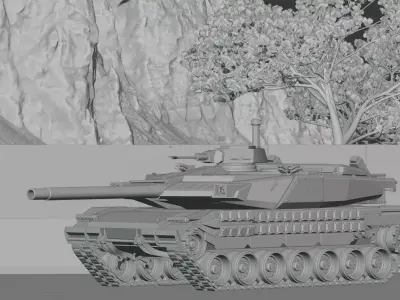 tank TO1 120 mm 3D model