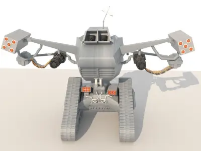 Sci-Fi Mecha Robotank Armored Military Vehicle 3D model