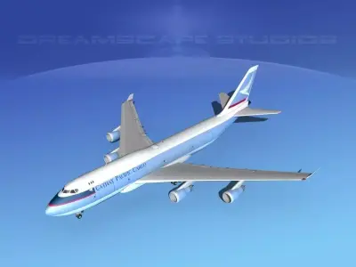 Boeing 747-400 Cathay Pacific Cargo 3D model