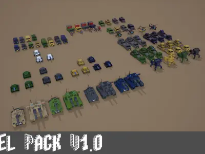 Voxel Pack 01 Low-poly 3D model