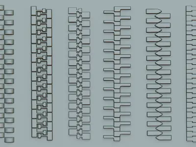 13 Zip Brushes and Alpha Maps 3D model