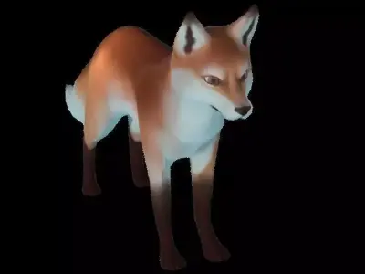 VR-Animals Challenge Low Poly Fox Free low-poly 3D model