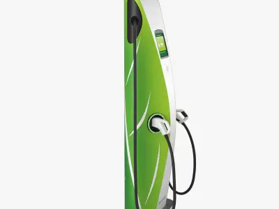 Electric Vehicle Charging Station 6 3D model