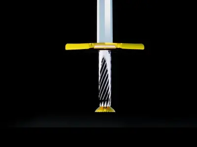 Espada y baston magicos Free 3D model