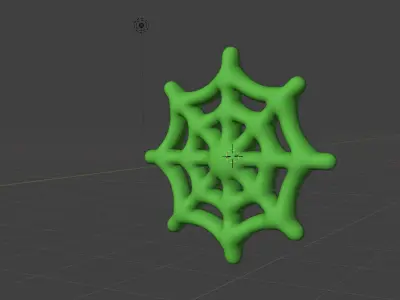Green Spiderweb 3D model