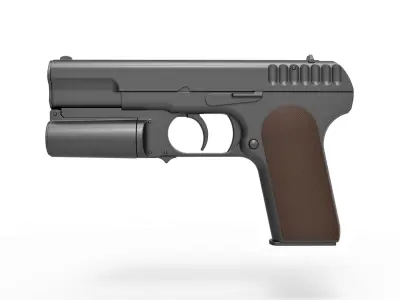 Standard issue pistol of Kingsman agents 3D model
