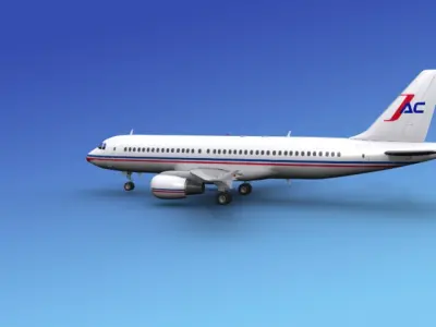 Airbus A320 Corporate 4 3D model