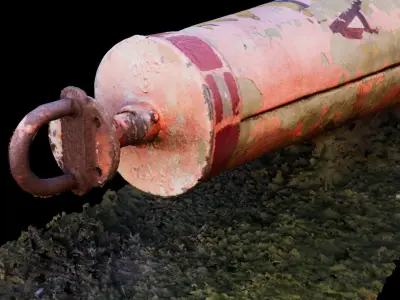 buoy on lawn 3D model