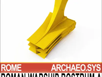 Roman Warship Naval Ram A 3D model